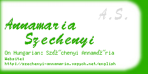 annamaria szechenyi business card